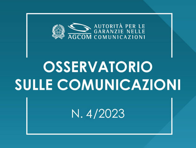 AGCOM, osservatorio sulle comunicazioni: i dati a settembre 2023